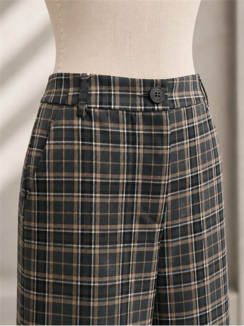 pantalone palazzo check MARELLA EMME | EMMAMATOVERDE SOTTOBOSCO